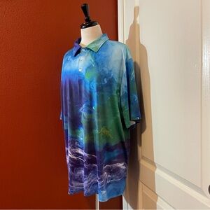 Obnoxious Golf Men’s The Smoke Cool Stretch Lightweight Performance Golfing Polo